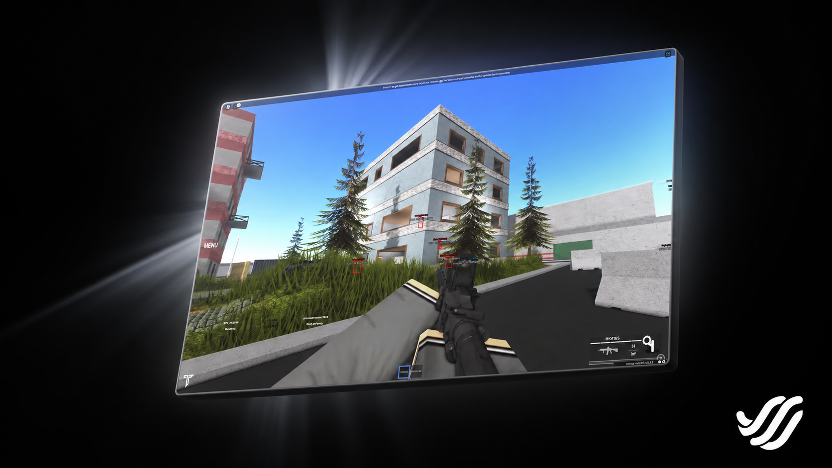 Real running in a Roblox game